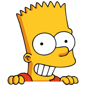 Quart Aksesuar 11 x 9,5 cm Bart Simpson Sticker Araba Laptop Oto Motor Sticker