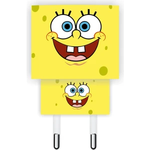 Quart Aksesuar Iphone 20W Şarj Aleti Kaplaması Sünger Bob Şarj Aleti Sticker