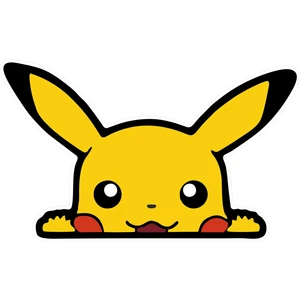 Quart Aksesuar 14 x 8,5 cm Pokemon Pikachu Sticker Araba Laptop Oto Motor Sticker