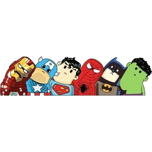 Quart Aksesuar 15X4 cm Super Kahramanlar Sticker Araba Laptop Oto Motor Sticker