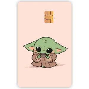 Quart Aksesuar Yoda Kart Kaplama Sticker Kart Etiketi