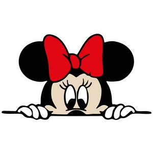 Quart Aksesuar 14 x 8 cm Minnie Mouse Sticker Araba Laptop Oto Motor Sticker