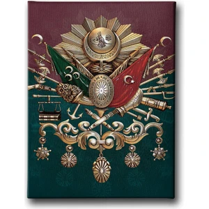 Osmanlı Devlet Arması Kanvas Tablo