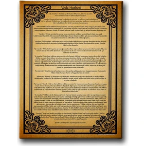 Veda Hutbesi Tablo