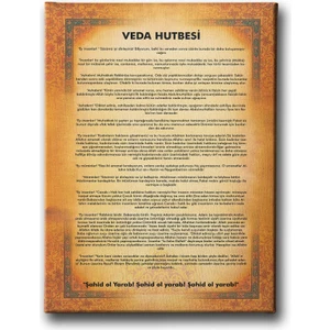 Veda Hutbesi Tablo