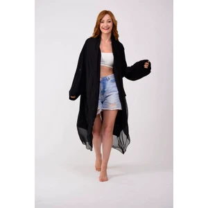 Itayan Ipek Detaylı Oversize Kaftan