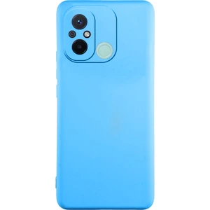 Xiaomi Redmi 12C Kapak Içi Kadife Kamera Korumalı Lansman Silikon Kılıf - Mavi