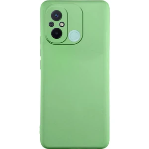 Xiaomi Redmi 12C Kapak Içi Kadife Kamera Korumalı Lansman Silikon Kılıf - Yeşil