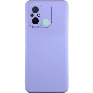 Xiaomi Redmi 12C Kapak Içi Kadife Kamera Korumalı Lansman Silikon Kılıf - Lila