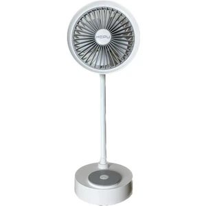 Hepu 9050B Mini Şarjlı Masa Üstü Vantilatör USB Fan 1200 Mah 5 Kollu Süper Soğutma