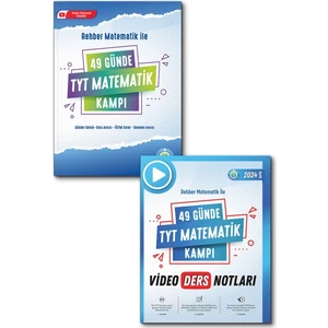 Rehber Matematik  49 Günde TYT Matematik Soru Kitabı ve Video Ders Notları Kitabı 2li Set