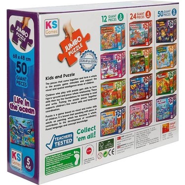 KS Games Life In The Ocean Jumbo Puzzle 50 Prç Fiyatı