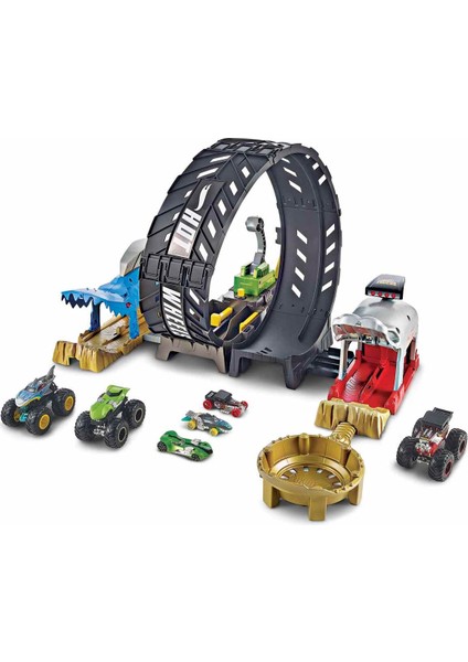 Hot Wheels Monster Trucks Çemberde Yarış Seti HBH70
