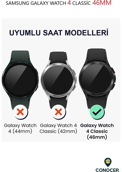 Samsung Galaxy Watch 4 Classic 46MM Yumuşak Önü Açık Kasa Koruyucu