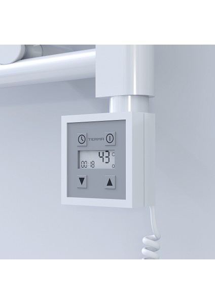 Haiti Elektrikli Havlupan 600X1200 Düz Beyaz Parlak (Ktx3 Termostat) 600 Watt Spiral Kablolu