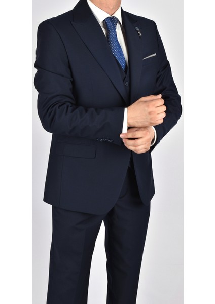 Crt 121 Slimfit Yelekli Takım Elbise/lacivert/48 Beden - 6 Drop modelleri