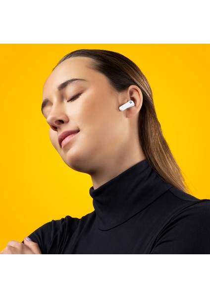 Hıve Pins 3 Beyaz Bluetooth 5.1 Suya Dayanıklı Kulaklık