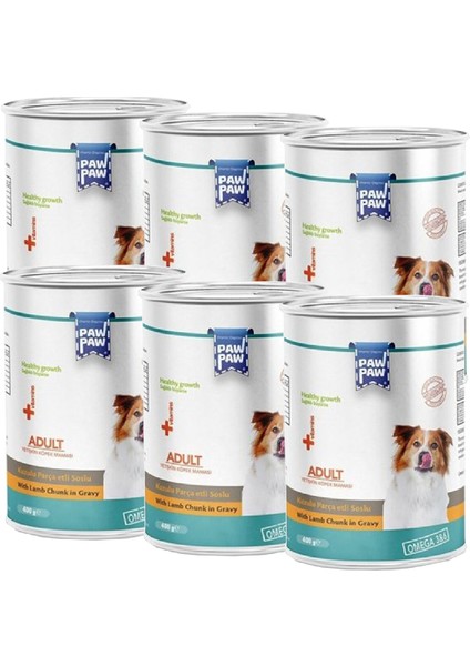 Kuzu Etli Yetişkin Köpek Konserve 400GRX6