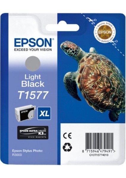 HPZR Epson T1577-C13T15774010 Orjinal Açık Siyah Kartuş