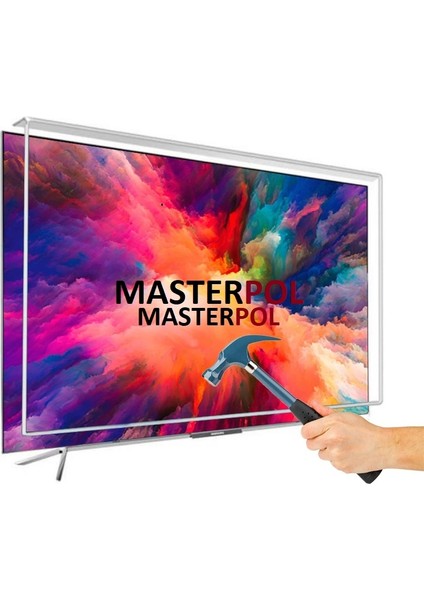 40" 40 Inç 102 Ekran 4K Uyumlu Şeffaf Ultra Dayanıklı Tv Ekran Koruyucu