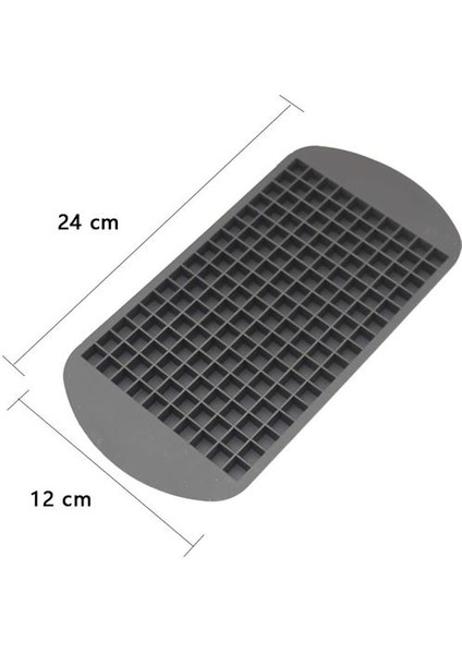 DMR-3670 160'LI Silikon Mini Buz Kalıbı - Antrasit Renk Sunumlar Için Mini Buz Kalıbı