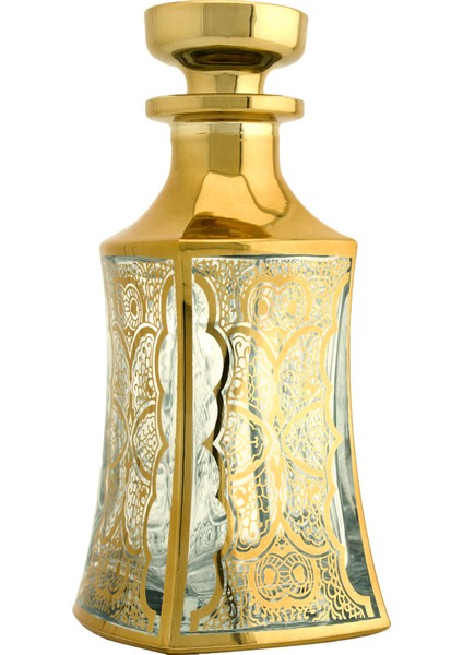 Parfüm Esans Cam Şişesi Gold Boş Esans Cam Şişesi Dekorotif Vitrin Şişesi 150 ml X009-150ML-2