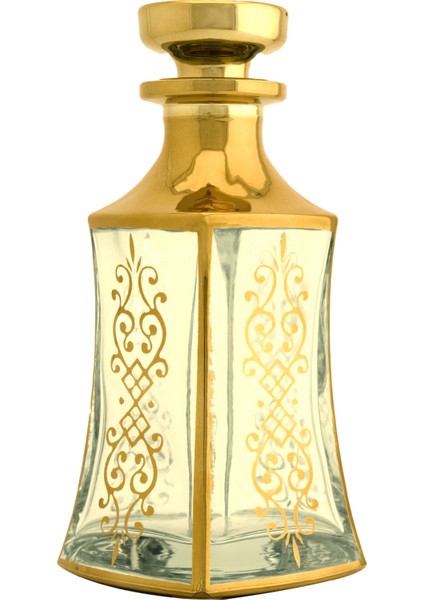 Parfüm Esans Cam Şişesi Gold Boş Esans Cam Şişesi Dekorotif Vitrin Şişesi 150 ml X009-150ML-4