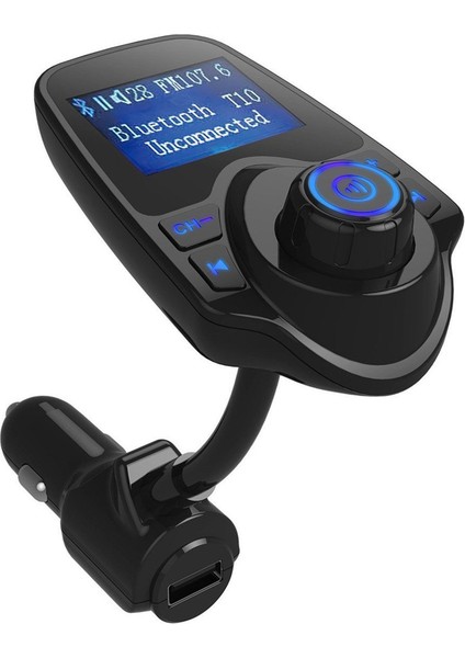 Yeni Nesil T10 WiFi Bluetooth Araç Kiti | USB Şarj, FM Transmitter ve Eller Serbest Konuşma