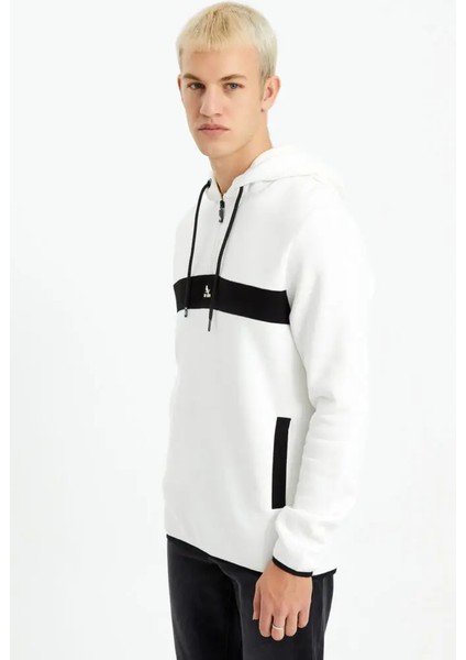 DR STRANCE ekru YARI FERMUARLI SWEATSHIRT fırsatları