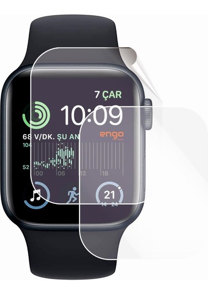 Apple Watch 40 mm Ekran Koruyucu Şeffaf Esnek Tpu Film 2 Adet