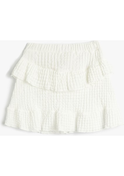 Mini Etek Fırfırlı Beli Lastikli fiyatları