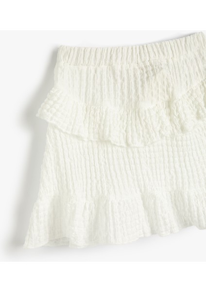 Mini Etek Fırfırlı Beli Lastikli modelleri