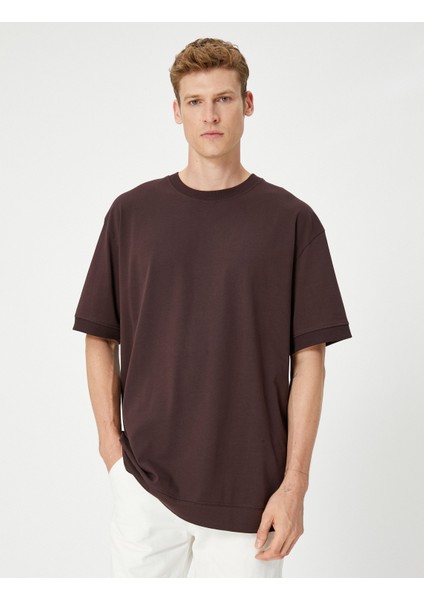 Basic Tişört Bisiklet Yaka Kısa Kollu Pamuklu modelleri