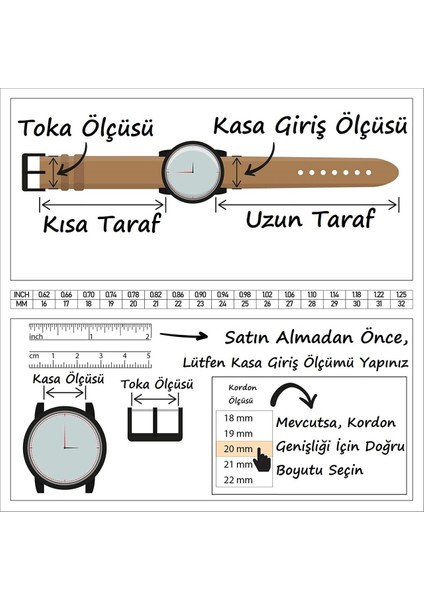 Online Kordon Düz Kahverengi Hakiki Deri Antialerjik Saat Kordonu Kayışı fiyatları