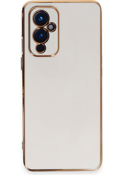 One Plus 9 Kılıf Volet Silikon - Beyaz Nrmsa