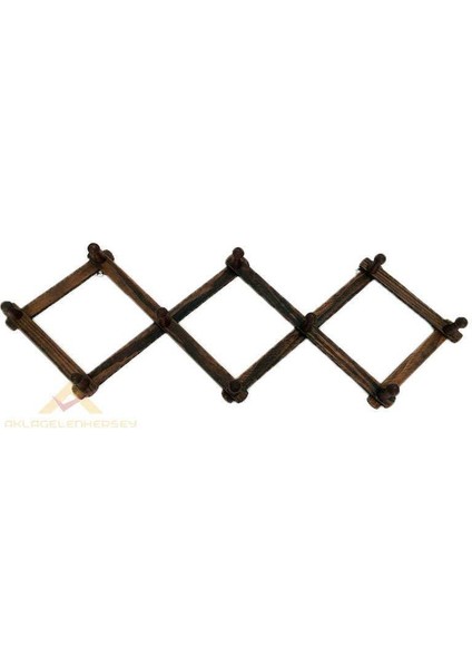 10 Kancalı Eskitme Ahşap Akordeon Askı Retro Kapı Arkası Askısı fiyatları