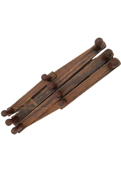 10 Kancalı Eskitme Ahşap Akordeon Askı Retro Kapı Arkası Askısı modelleri