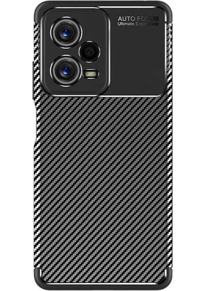 Xiaomi Redmi Note 12 5g Kılıf Focus Karbon Silikon - Siyah Mrayd