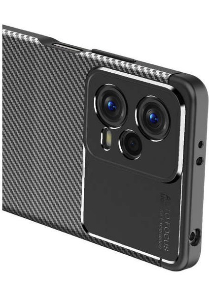 Xiaomi Redmi Note 12 5g Kılıf Focus Karbon Silikon - Siyah Mrayd