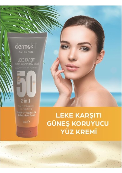 Leke Karşıtı Güneş Koruyucu Yüz Kremi 50 Spf 50ML