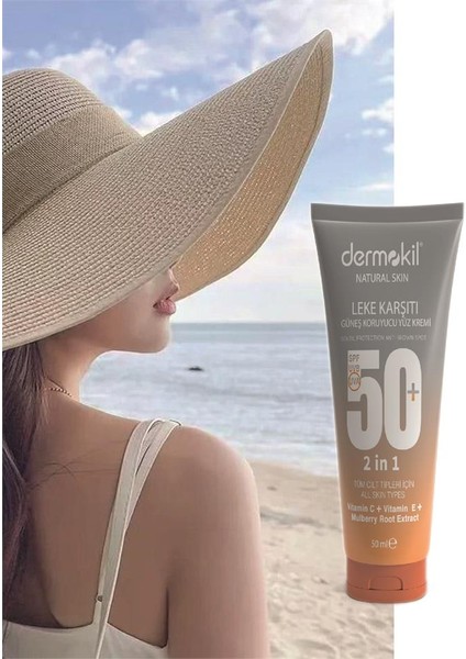 Leke Karşıtı Güneş Koruyucu Yüz Kremi 50 Spf 50ML