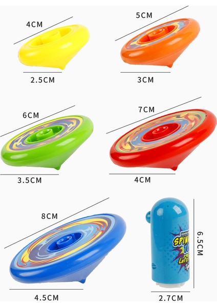 Yeni Çocukların El Döndürmeli Dönen Üst Üste Gyro Renkli Flaşı (Yurt Dışından)