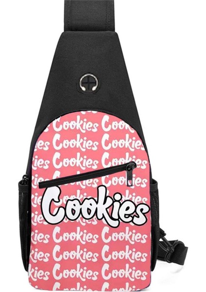 Cookies Erkek ve Kadın Omuz Çantası Spor Günlük Moda Oxford Messenger Çanta (Yurt Dışından)