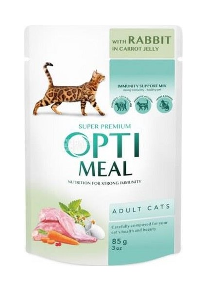 Havuç Jöleli Tavşanlı Yaş Kedi Maması 85 gr