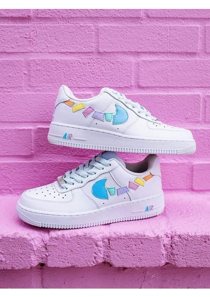 Airforce1 '07 White Tasarımlı Spor Ayakkabı Sneakers Unisex Ortepedik Taban