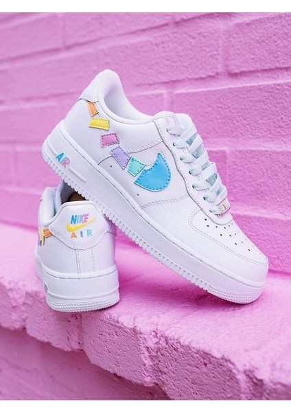 Airforce1 '07 White Tasarımlı Spor Ayakkabı Sneakers Unisex Ortepedik Taban