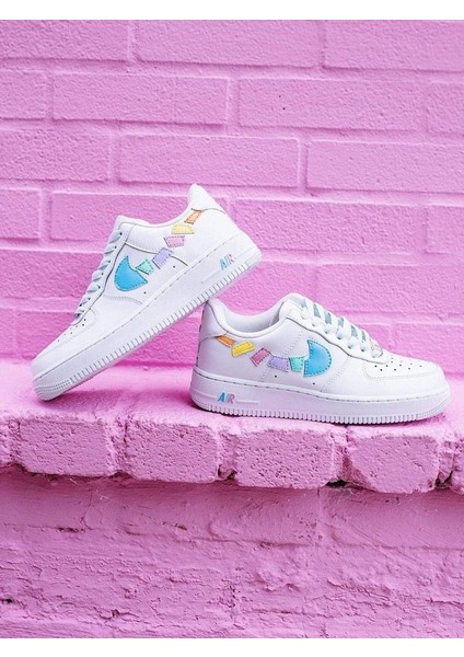 Airforce1 '07 White Tasarımlı Spor Ayakkabı Sneakers Unisex Ortepedik Taban