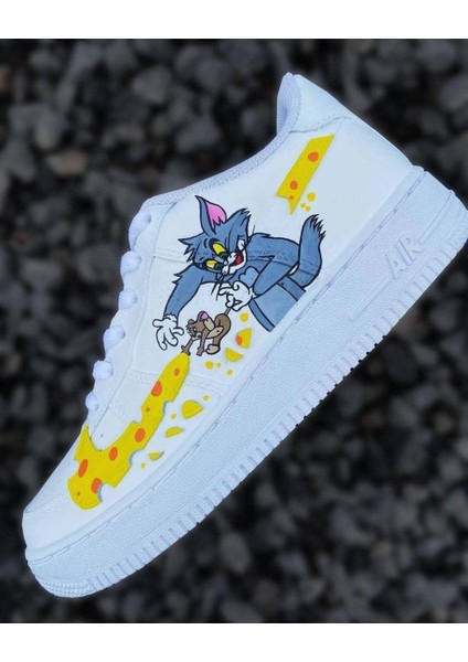 Airforce1 '07 White Tasarımlı Spor Ayakkabı Sneakers Unisex Ortepedik Taban