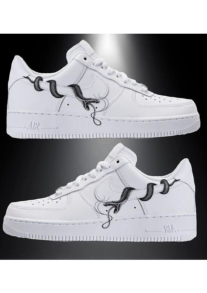 Airforce1 '07 White Tasarımlı Spor Ayakkabı Sneakers Unisex Ortepedik Taban