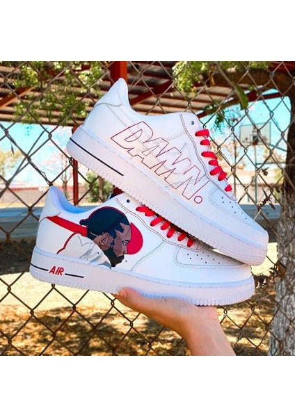 Airforce1 '07 White Tasarımlı Spor Ayakkabı Sneakers Unisex Ortepedik Taban